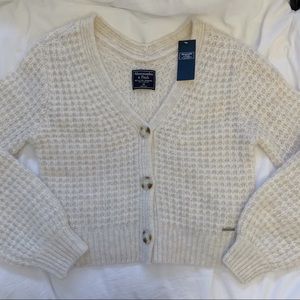 Abercrombie & Fitch Balloon Sleeve Cardigan